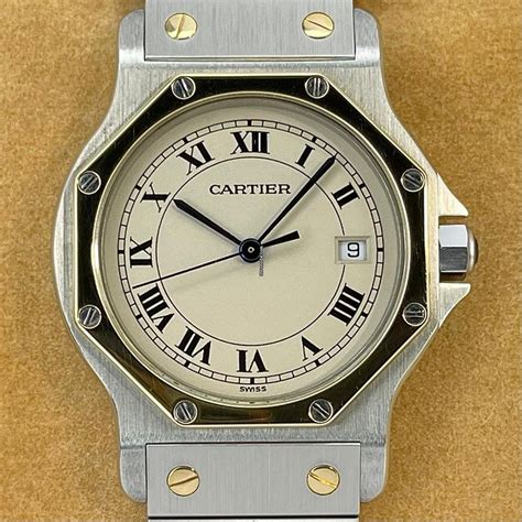 cartier 187902|Cartier Santos Ronde Gold 187902 .